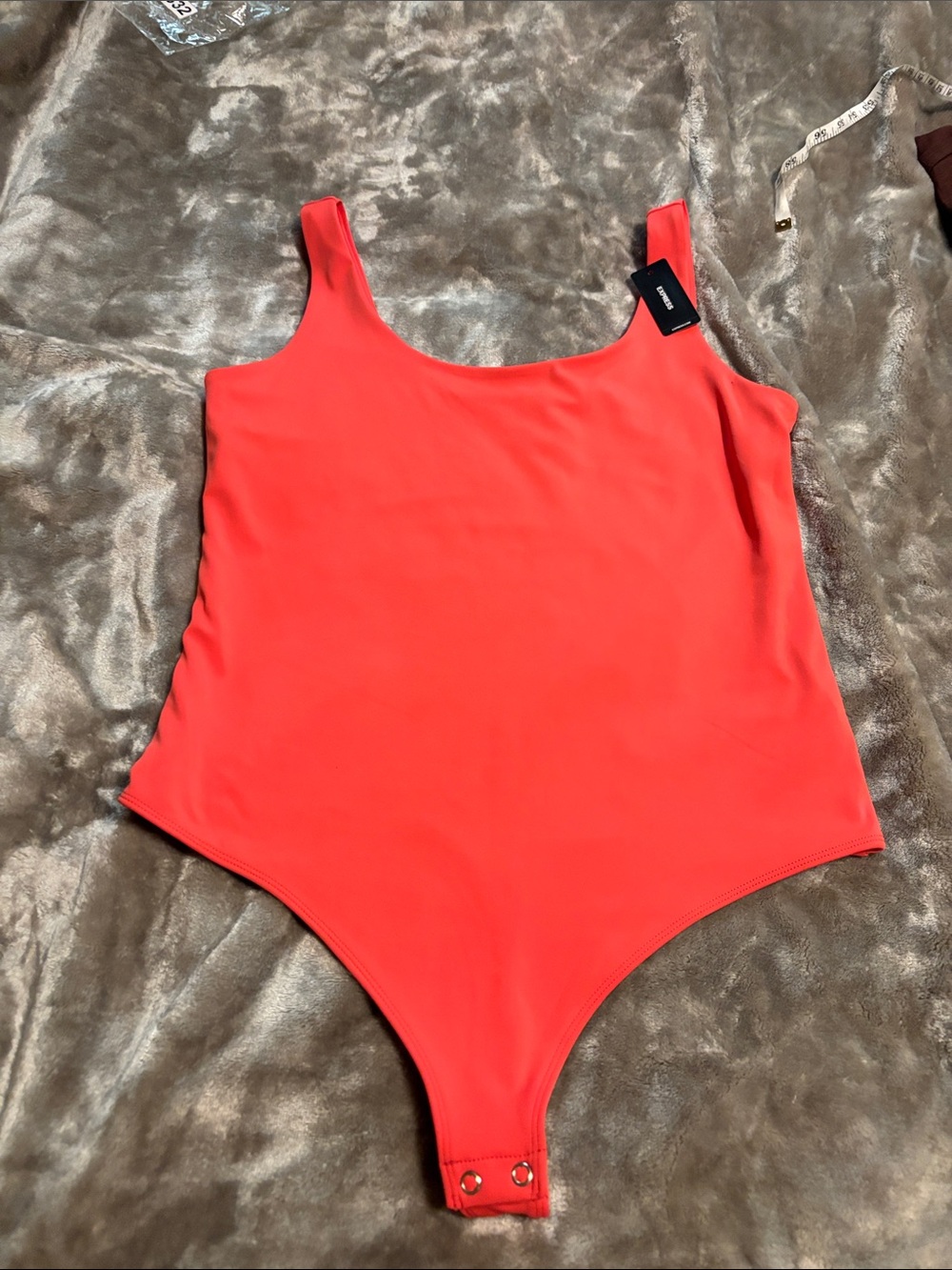 Express Body Contour High Compression Thong Bodysuit.